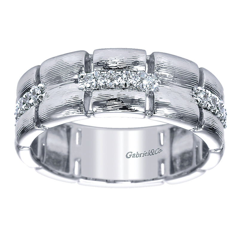 Ladies' Ring 14k White Gold Stackable