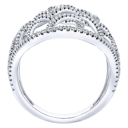 Ladies' Ring 14k White Gold Lusso Diamond Statement