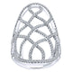 Ladies' Ring 14k White Gold Lusso Diamond Statement