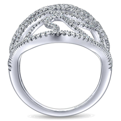 Ladies' Ring 14k White Gold Lusso Diamond Statement