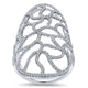 Ladies' Ring 14k White Gold Lusso Diamond Statement