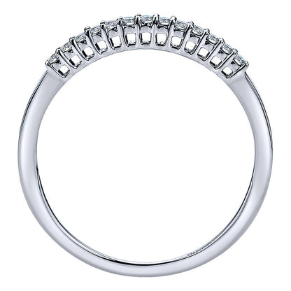 Anniversary Band 14k White Gold Diamond Straight