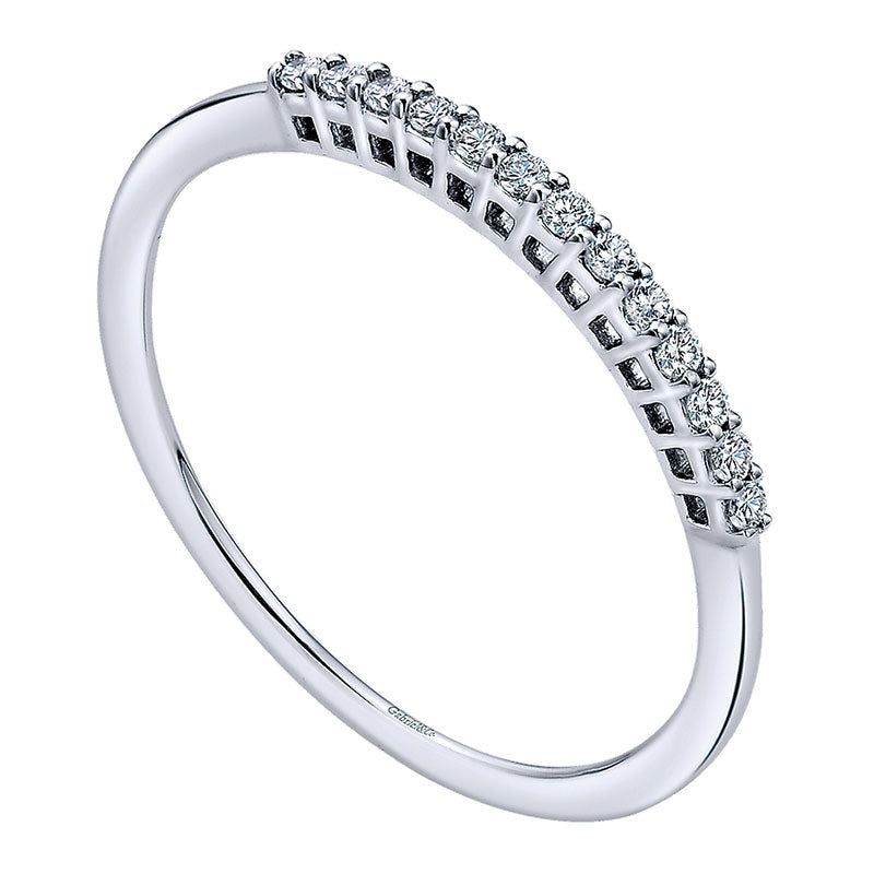 Anniversary Band 14k White Gold Diamond Straight