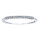 Anniversary Band 14k White Gold Diamond Straight
