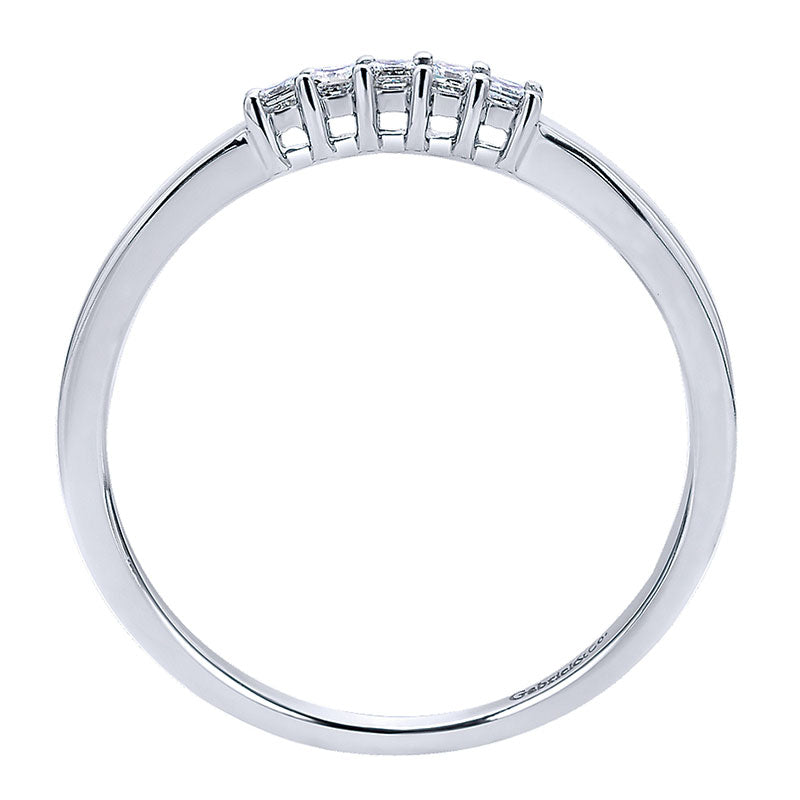 Anniversary Band 14k White Gold Diamond Straight