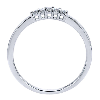 Anniversary Band 14k White Gold Diamond Straight