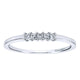 Anniversary Band 14k White Gold Diamond Straight