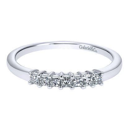 Anniversary Band 14k White Gold Diamond Straight