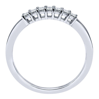 Anniversary Band 14k White Gold Diamond Straight