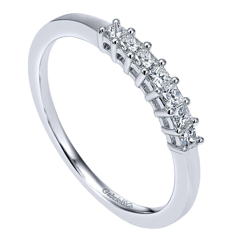Anniversary Band 14k White Gold Diamond Straight
