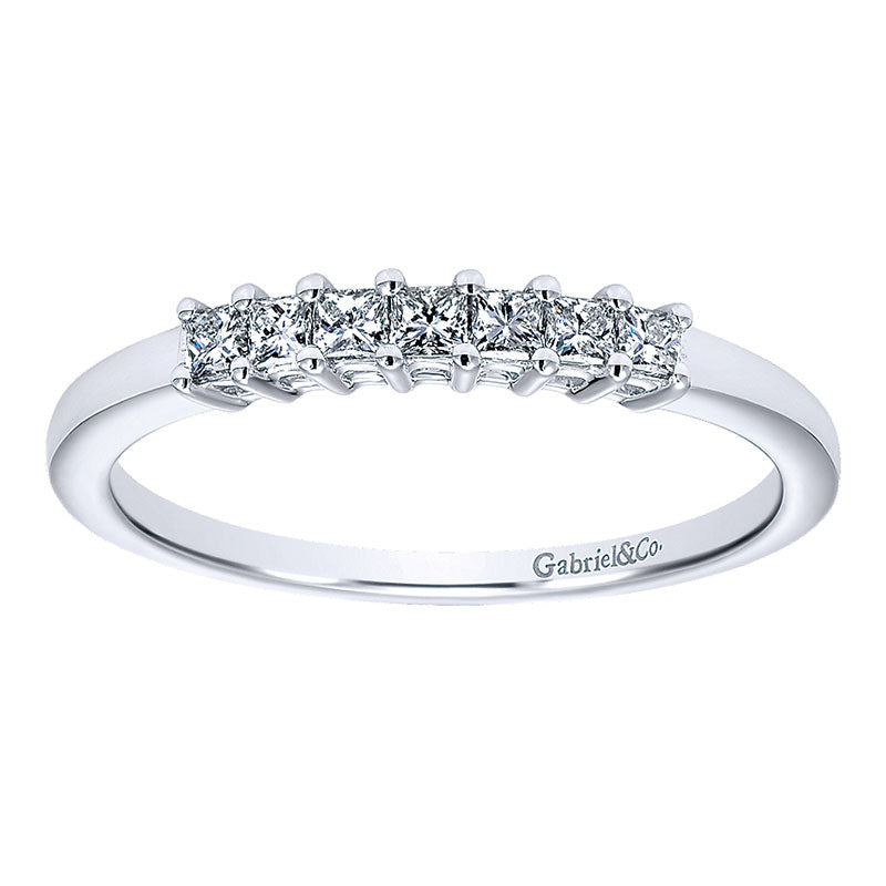 Anniversary Band 14k White Gold Diamond Straight