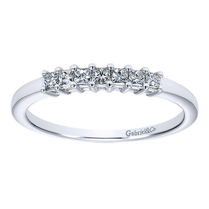 Anniversary Band 14k White Gold Diamond Straight