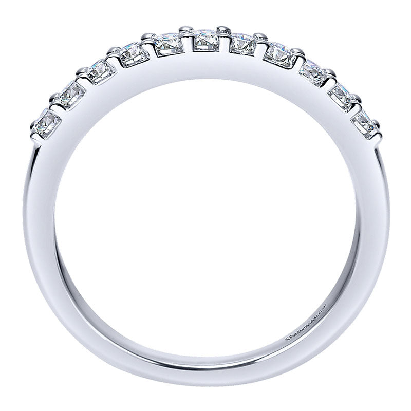 Anniversary Band 14k White Gold Diamond Straight