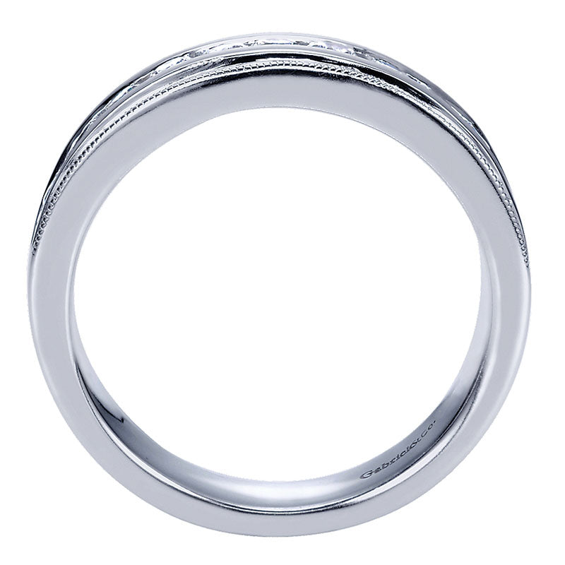Anniversary Band 14k White Gold Diamond Straight