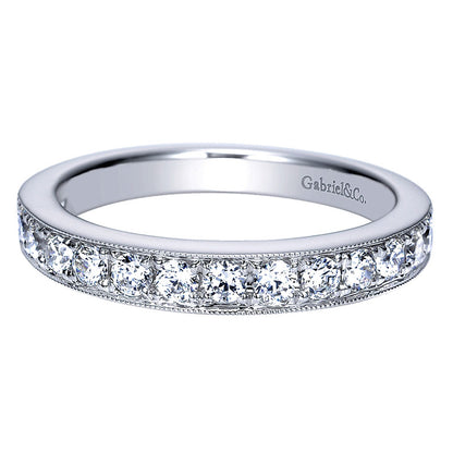 Anniversary Band 14k White Gold Diamond Straight