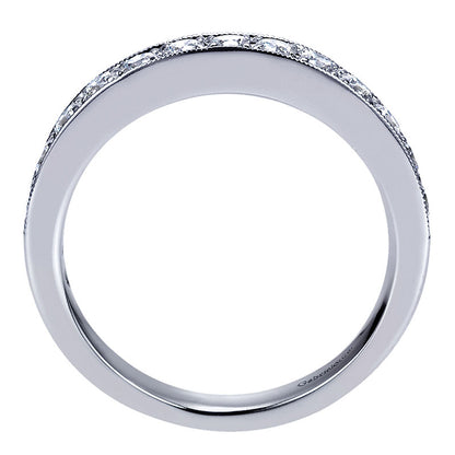 Anniversary Band 14k White Gold Diamond Straight