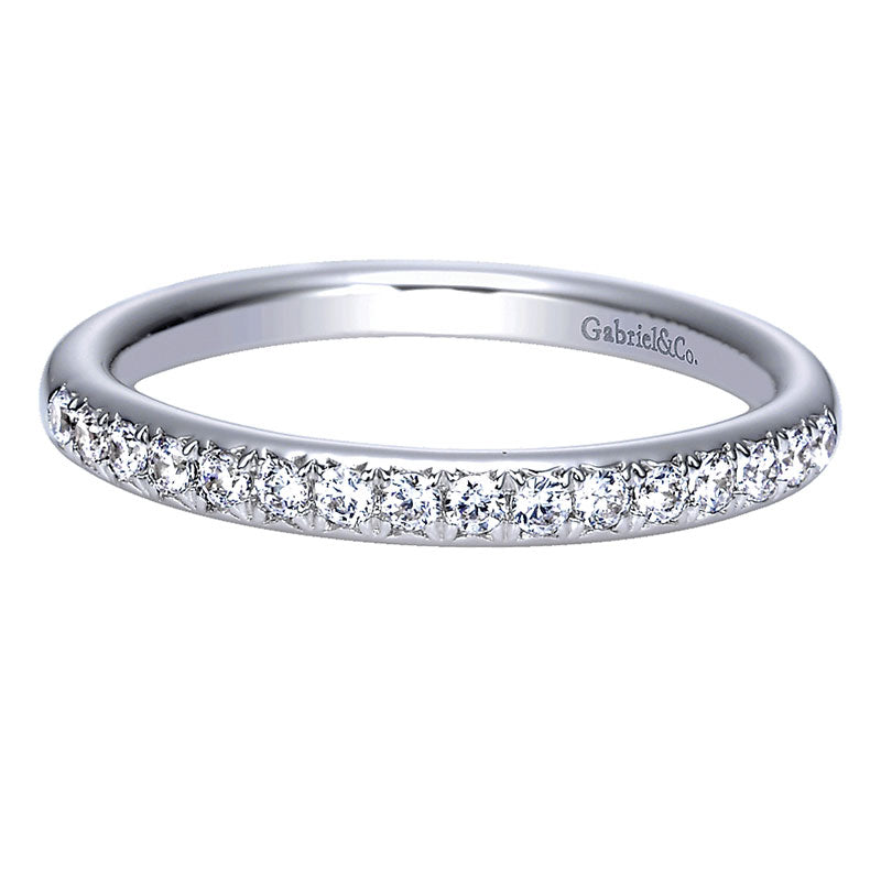 Anniversary Band 14k White Gold Diamond Straight