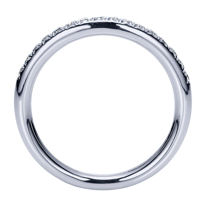 Anniversary Band 14k White Gold Diamond Straight