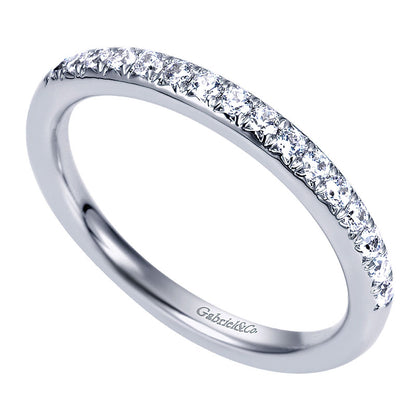 Anniversary Band 14k White Gold Diamond Straight