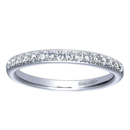 Anniversary Band 14k White Gold Diamond Straight