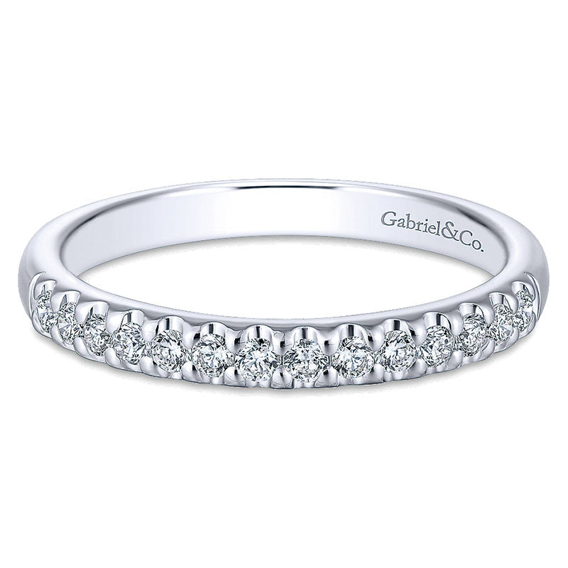 Anniversary Band 14k White Gold Diamond Straight