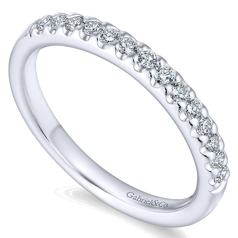 Anniversary Band 14k White Gold Diamond Straight
