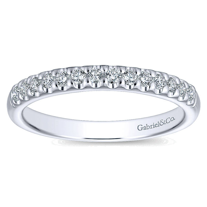 Anniversary Band 14k White Gold Diamond Straight
