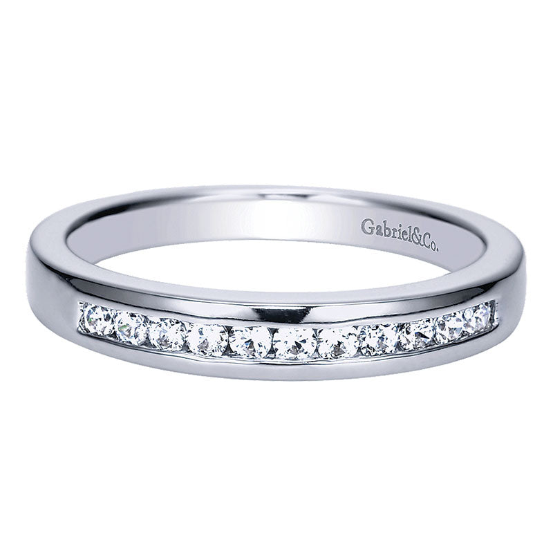 14K White Gold Diamond Straight 14K White Gold ANniversary Band AN5339W44Jj