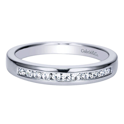 14K White Gold Diamond Straight 14K White Gold ANniversary Band AN5339W44Jj