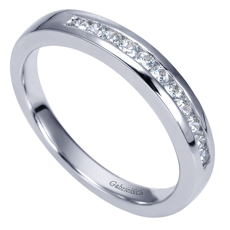 14K White Gold Diamond Straight 14K White Gold ANniversary Band AN5339W44Jj