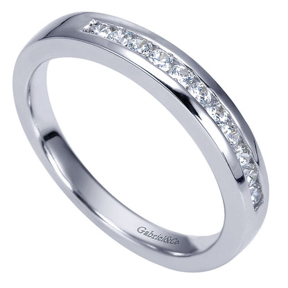14K White Gold Diamond Straight 14K White Gold ANniversary Band AN5339W44Jj