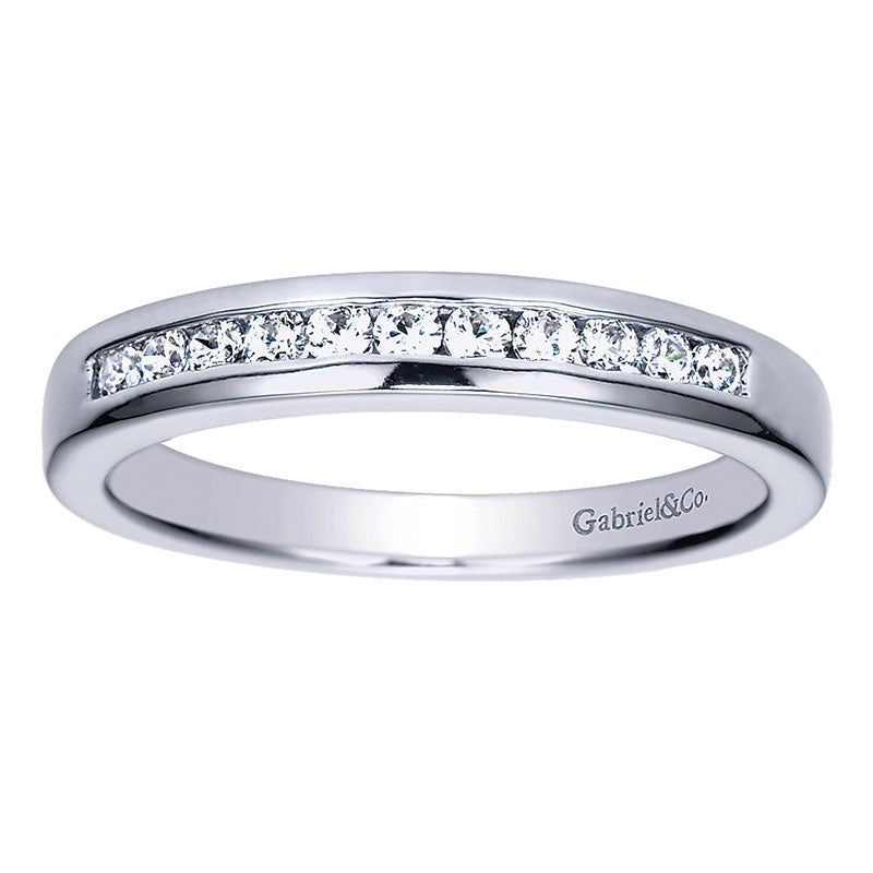 14K White Gold Diamond Straight 14K White Gold ANniversary Band AN5339W44Jj
