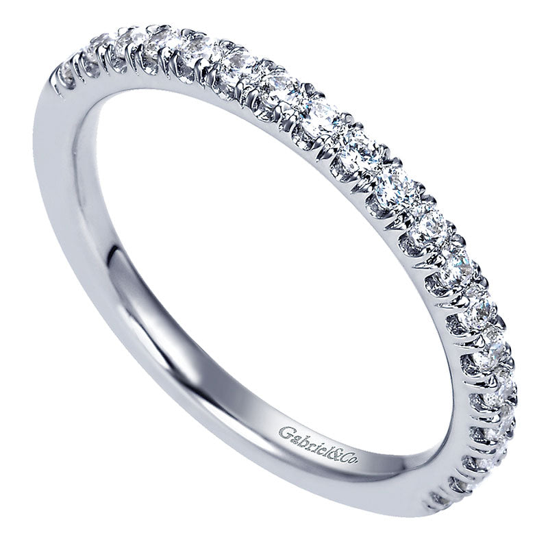 Anniversary Band 14k White Gold Diamond Straight