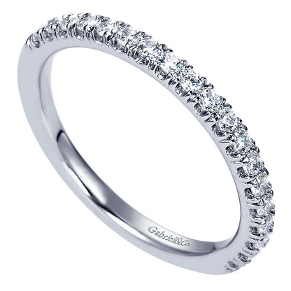 Anniversary Band 14k White Gold Diamond Straight