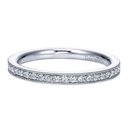 Anniversary Band 14k White Gold Diamond Straight