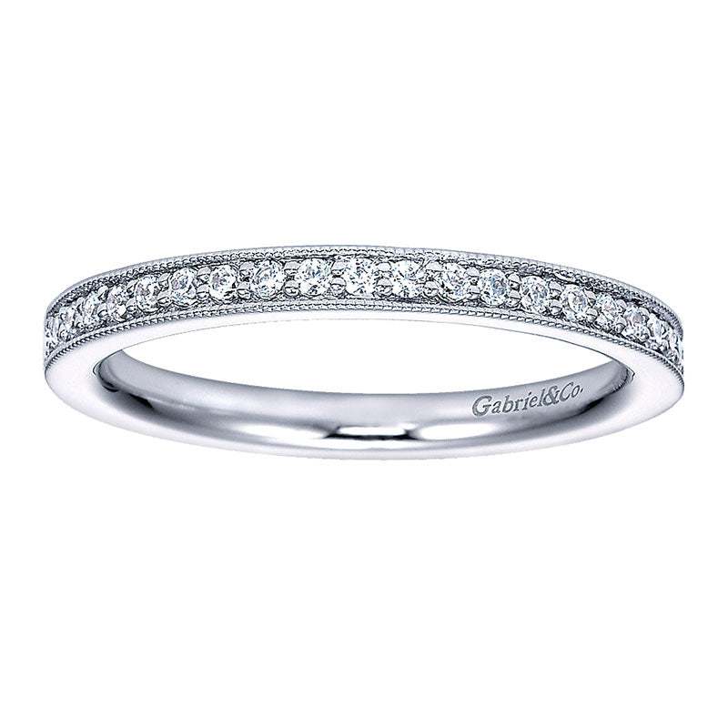 Anniversary Band 14k White Gold Diamond Straight