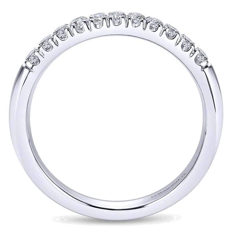 14K White Gold Diamond Straight 14K White Gold ANniversary Band AN6071W44Jj
