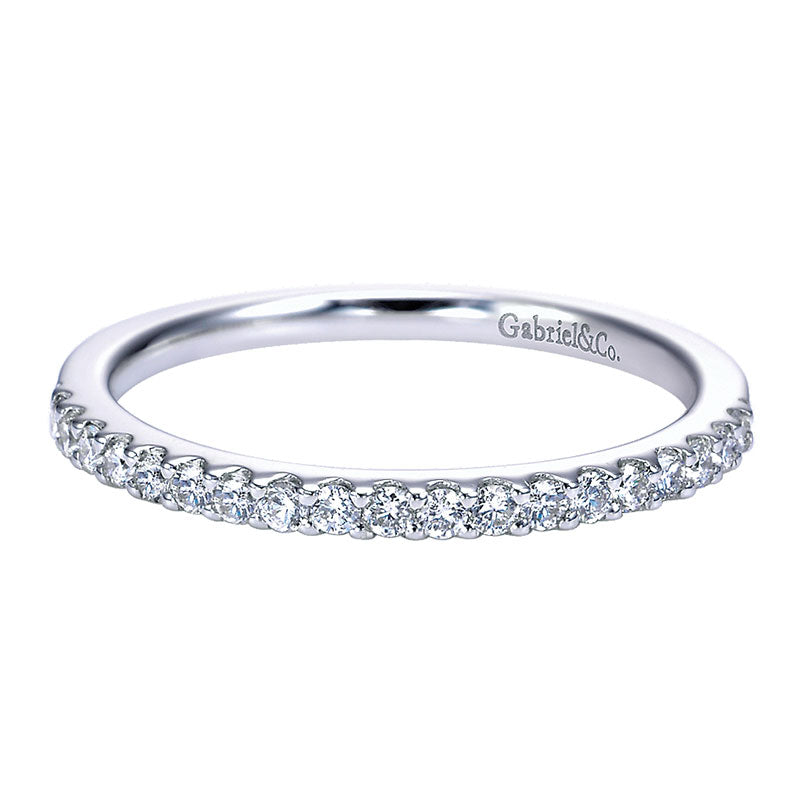 14K White Gold Diamond Straight 14K White Gold ANniversary Band AN7573W44Jj