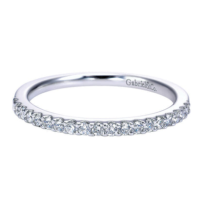 14K White Gold Diamond Straight 14K White Gold ANniversary Band AN7573W44Jj