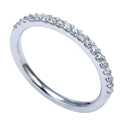 14K White Gold Diamond Straight 14K White Gold ANniversary Band AN7573W44Jj