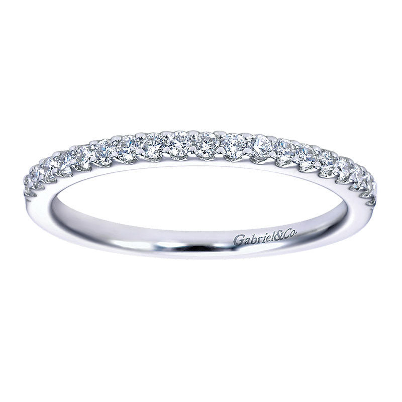 14K White Gold Diamond Straight 14K White Gold ANniversary Band AN7573W44Jj