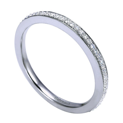 Anniversary Band 14k White Gold Diamond Straight