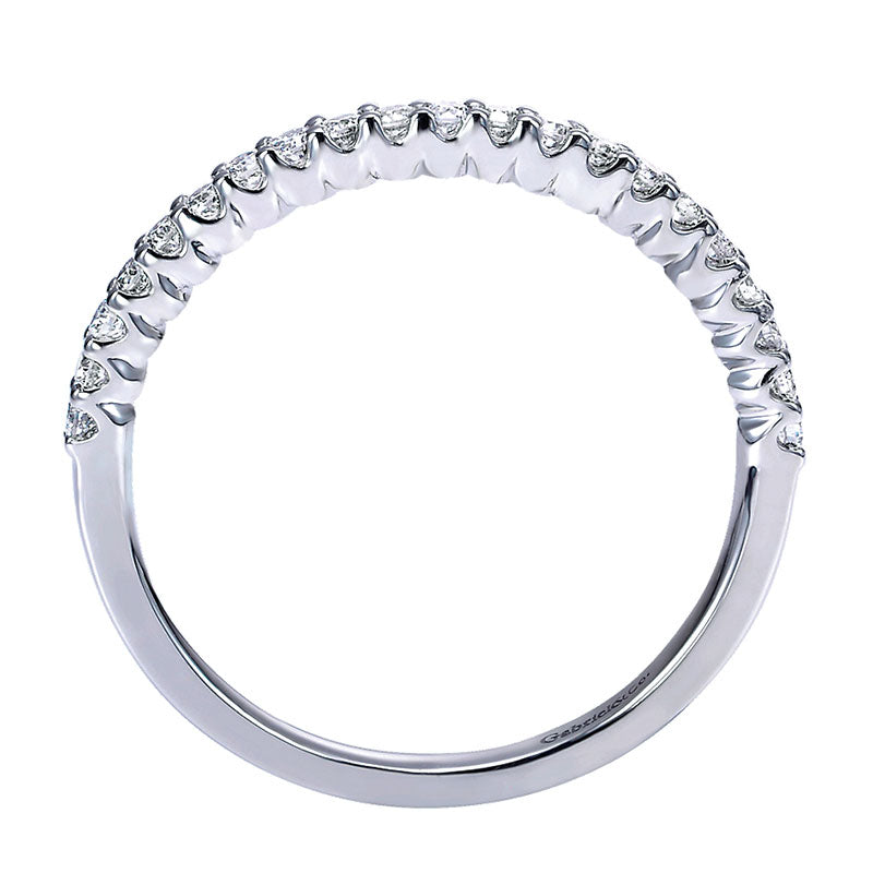 Anniversary Band 14k White Gold Diamond Straight