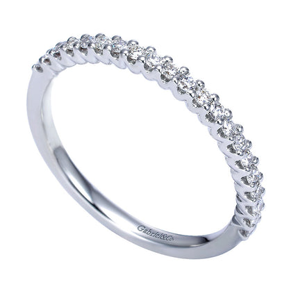 Anniversary Band 14k White Gold Diamond Straight