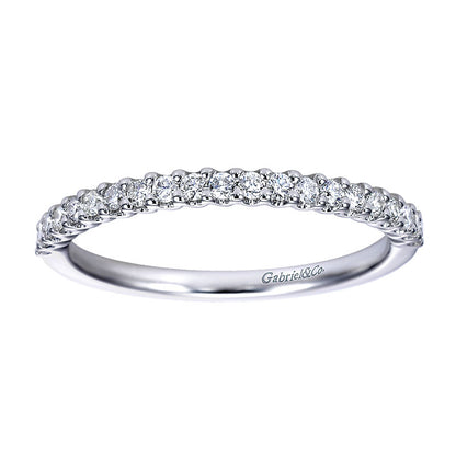 Anniversary Band 14k White Gold Diamond Straight