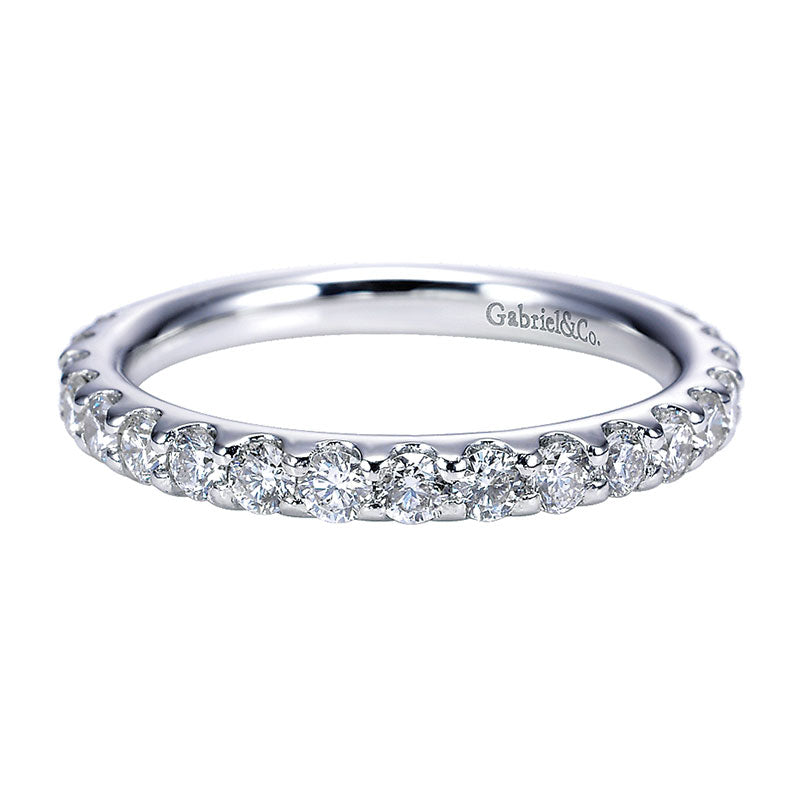 Anniversary Band 14k White Gold Diamond Straight