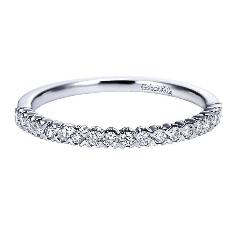 14K White Gold Diamond Straight 14K White Gold ANniversary Band AN7610W44Jj