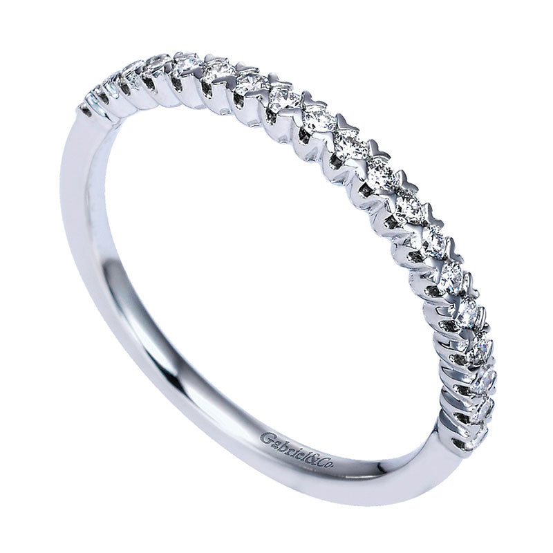14K White Gold Diamond Straight 14K White Gold ANniversary Band AN7610W44Jj
