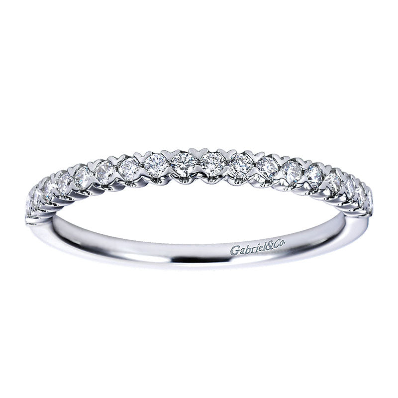 14K White Gold Diamond Straight 14K White Gold ANniversary Band AN7610W44Jj