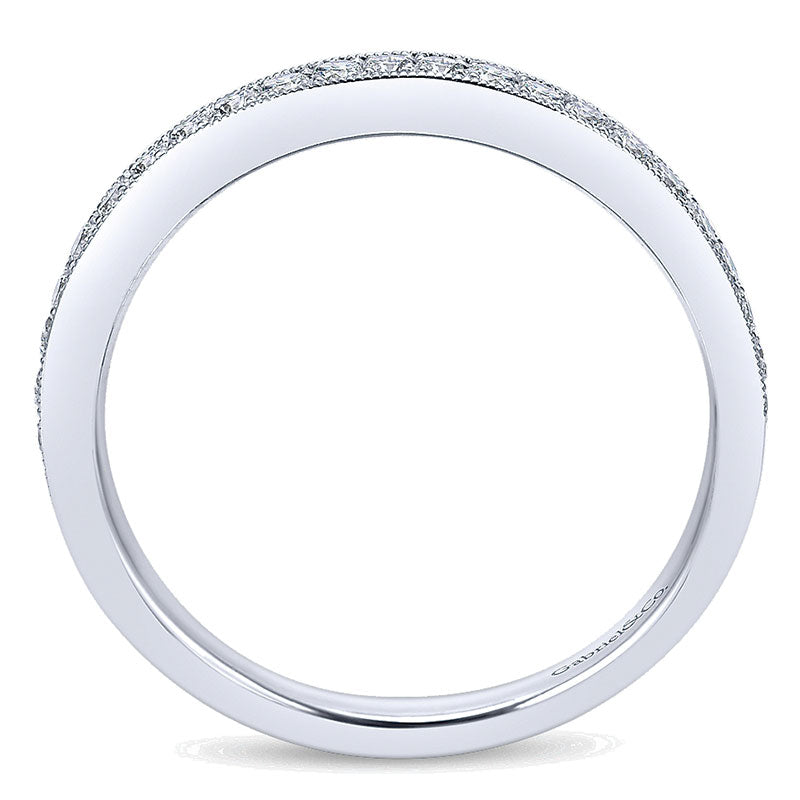 Anniversary Band 14k White Gold Diamond Straight